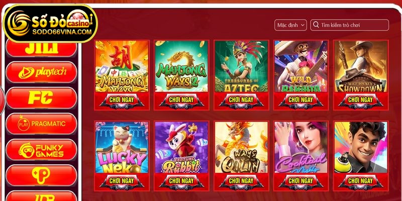 Sảnh nổ hũ SODO66 được xây dựng theo phong cách hiện đại