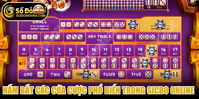 Nắm bắt các cửa cược phổ biến trong Sicbo online là gì